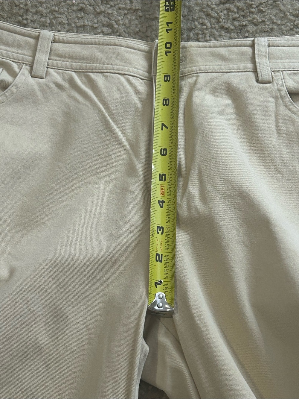 Lauren Ralph Lauren Chino Pants Womens 14P Beige Petite Cotton Stretch Casual - Picture 6 of 7